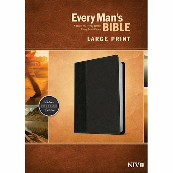 Tyndale House Publishers NIV Every Mans Bible & Large Print Black & Onyx TuTone 82986